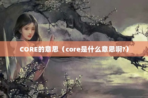 CORE˼coreʲô˼?